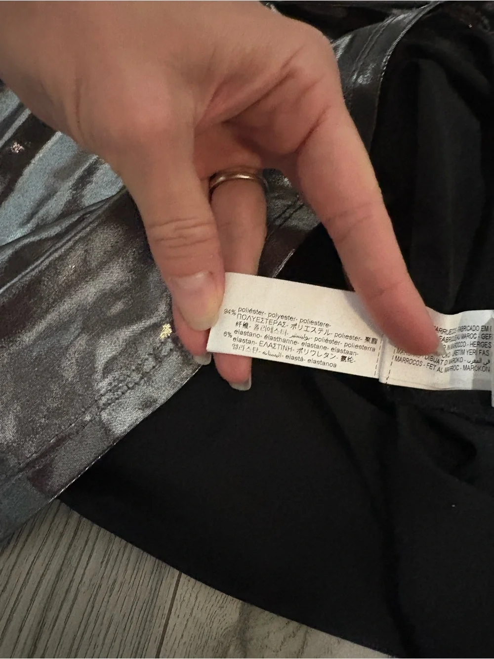 Zara Girls Metallic Silver Knot Dress Size 11-12 NWOT
